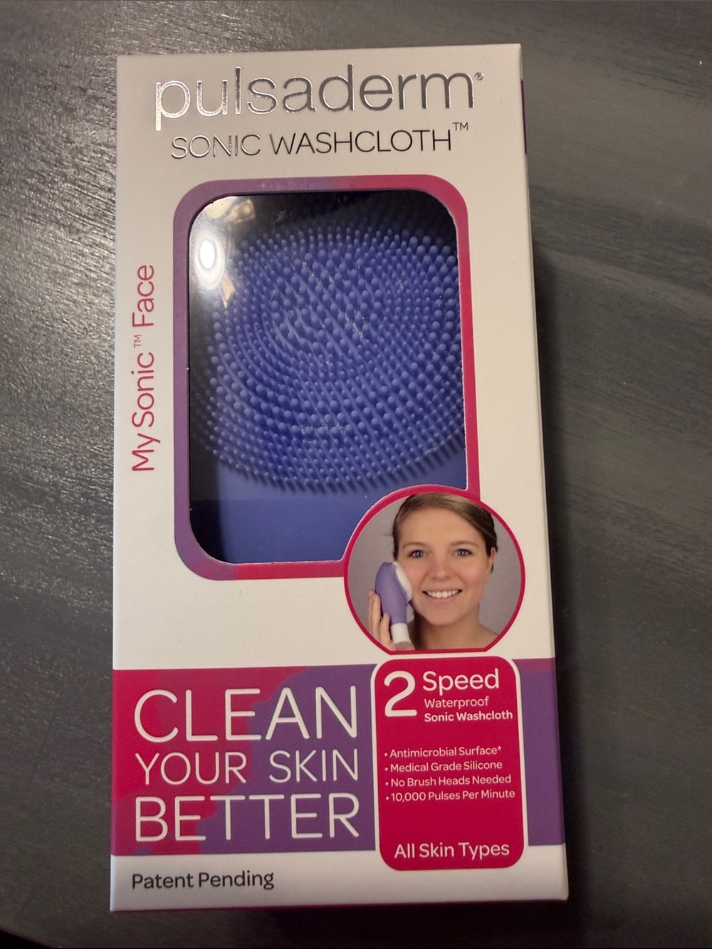 Pulsaderm Sonic Washcloth - Purple
